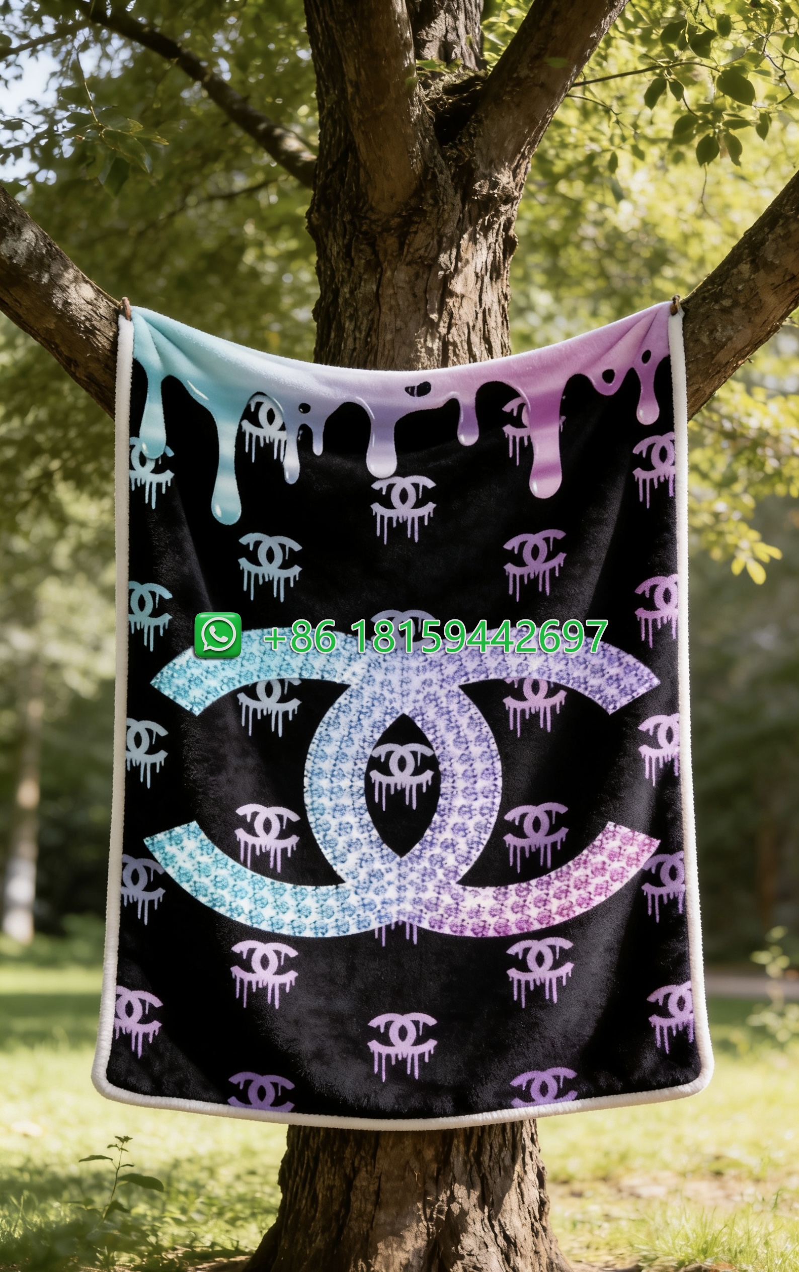 Chanel Throw Blankets
